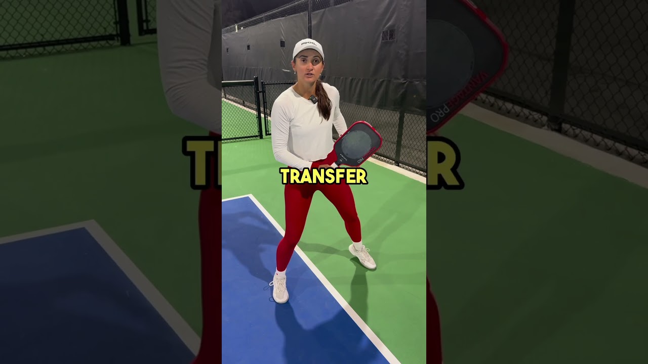 How To Hit a 2 Handed Backhand Drive 🚘 (Ft. Christa Gecheva) #pickleball #pickleballtips #shorts