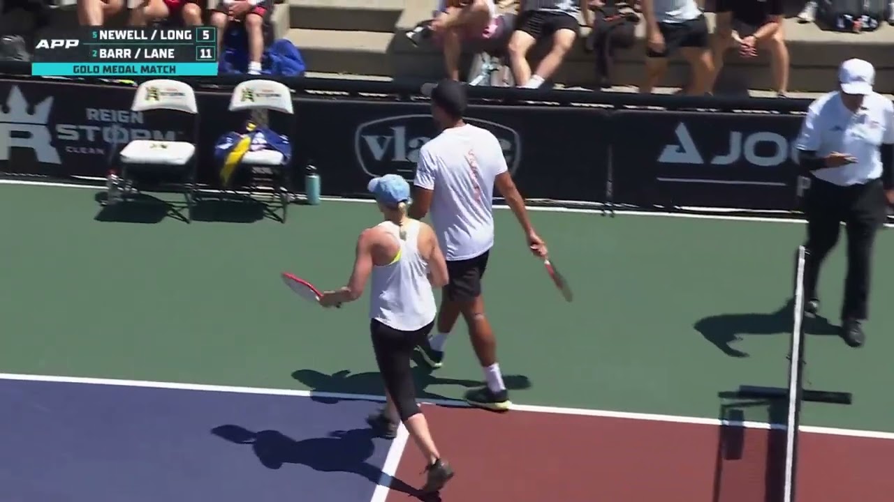 Newell/Long v Barr/Lane Game Point | Mixed Doubles | APP Tour | Pickleball