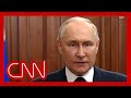 Putin speaks out after Wagner revolt