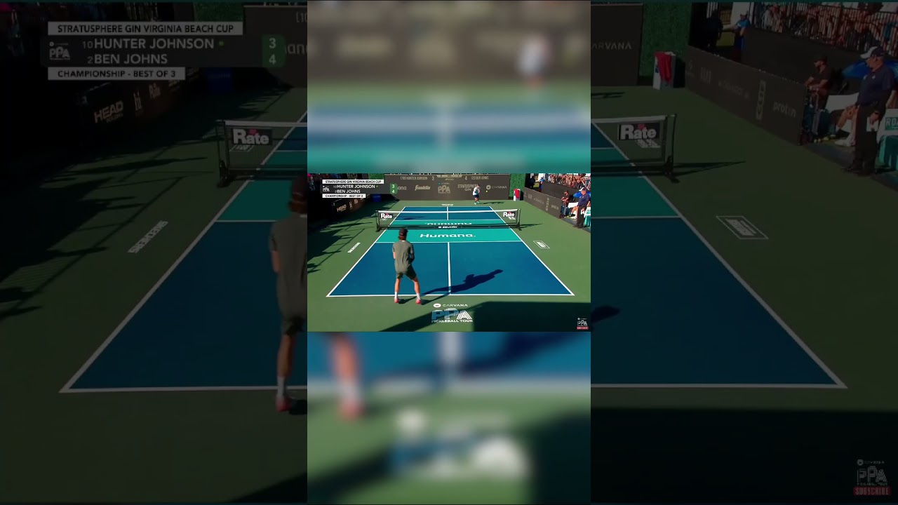Hunter Johnson sends Ben Johns' ATP to the other side of the court 🔥