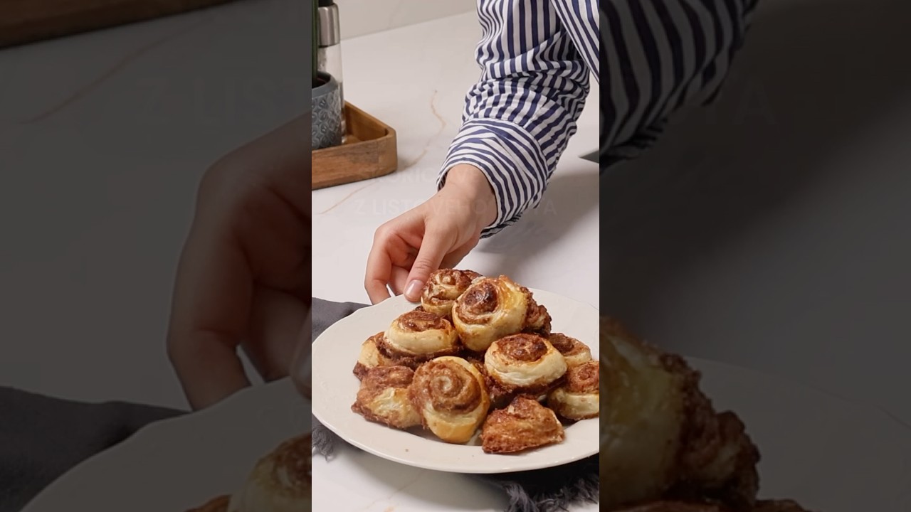 Skořicové šneky z listového těsta se těší velké oblibě #toprecepty #foodie