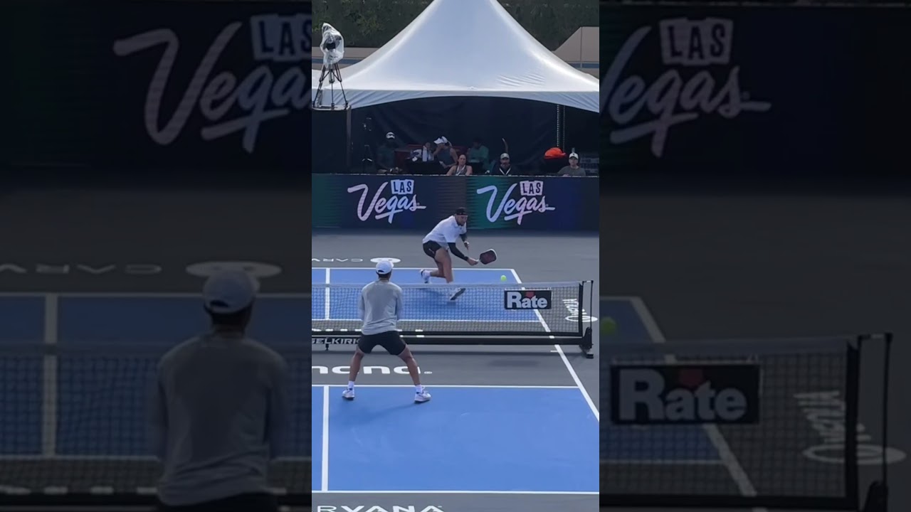 Jack Sock with an incredibly crafty pickleball shot 👏 Brilliant highlight 💥