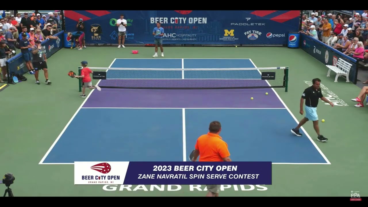 Zane Navratil Spin Serve Competition at Beer City Open!