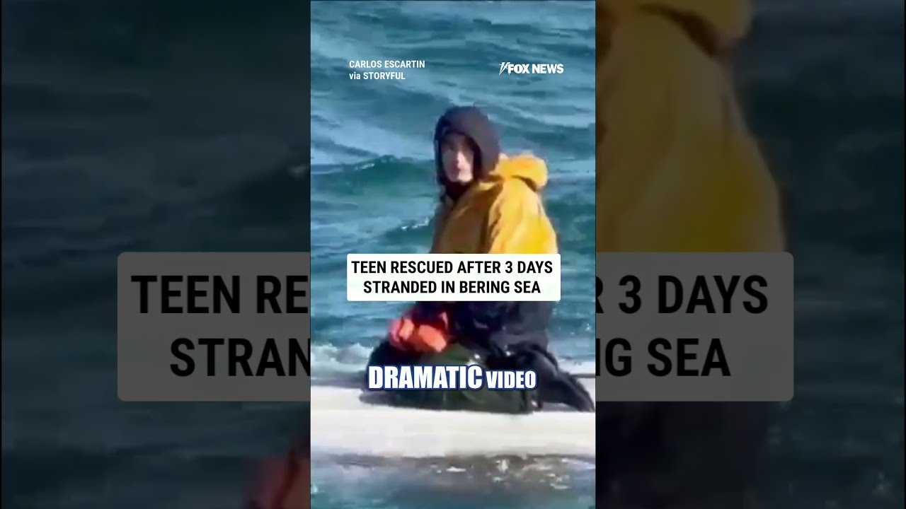 Teen RESCUED after being stranded for days in Bering Sea #shorts #us #news