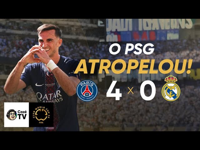 MELHORES MOMENTOS: PSG 4 X 0 REAL MADRID | COPA DO MUNDO DE CLUBES DA FIFA | SEMIFINAL