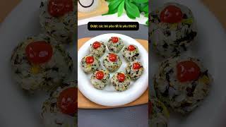 Cách Làm Viên Cơm Nắm Rong Biển - Món Ngon Dễ Làm Tại Nhà