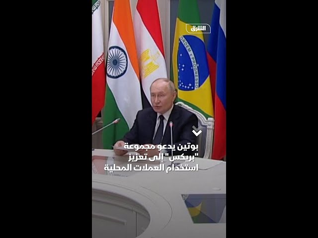 بوتين يدعو مجموعة "بريكس" إلى تعزيز استخدام العملات المحلية