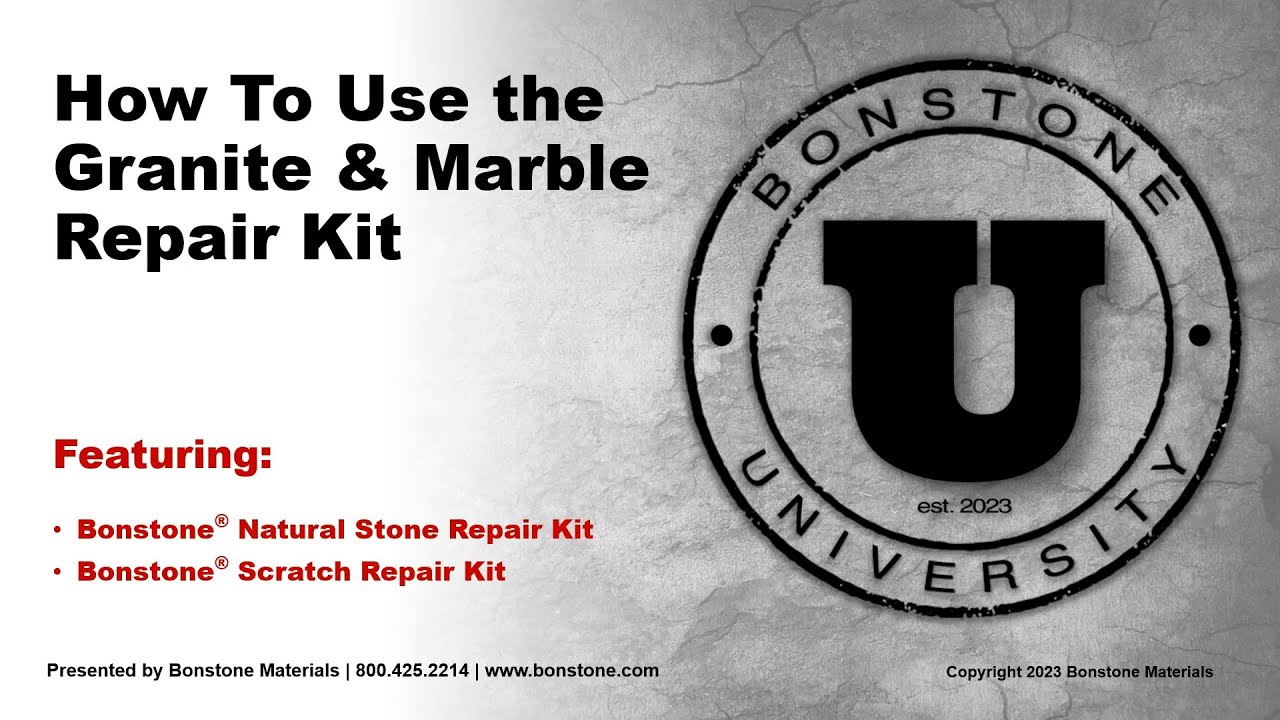 How to use the Granite & Marble Repair Kit │ Bonstone Materials