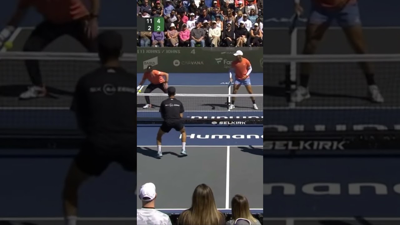 Johns/Johns vs Ge/Martinez-Vich - Fanatics Sportsbook North Carolina Cup (5) #shorts #pickleball
