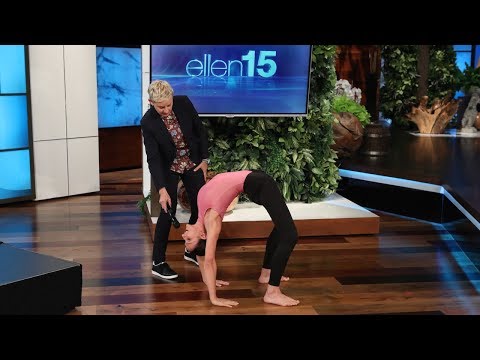 Pole Dancer Marion Crampe Stuns Ellen with Her Impressive Moves
