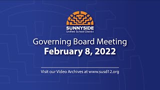 Governing Board Meeting - February 8, 2022