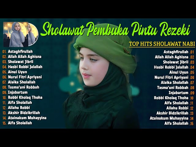 SHOLAWAT JIBRIL PEMBUKA PINTU REZEKI || Astaghfirullah || SHOLAWAT NABI MERDU TERBARU 2025
