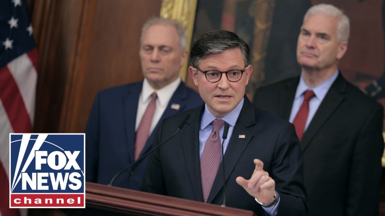 WATCH LIVE: Speaker Johnson, GOP leaders hold press conference as shutdown nears one month