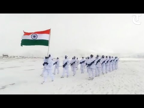 ITBP soldiers celebrate Republic Day in freezing temperature in Ladakh, viral video
