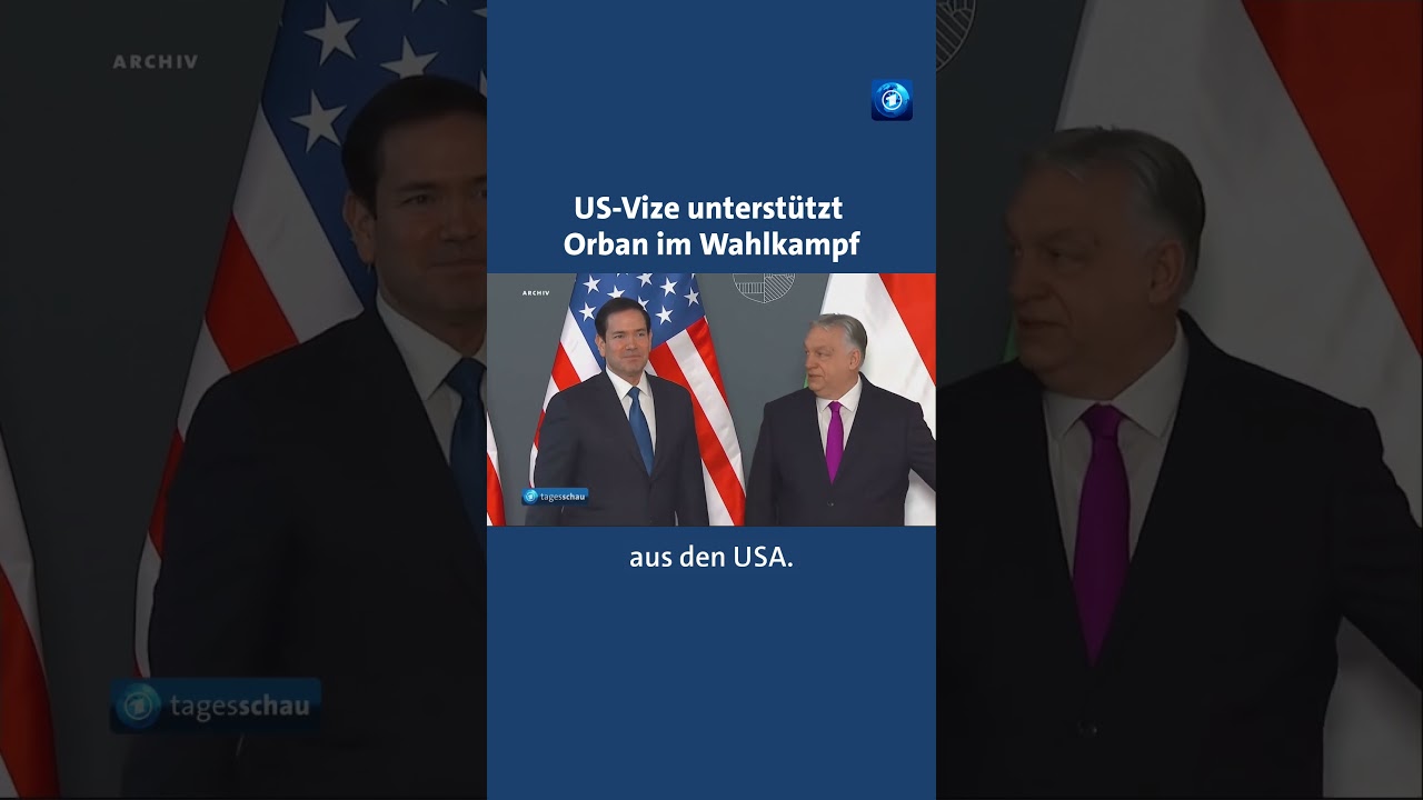 Wenige Tage vor der Parlamentswahl in Ungarn trifft US-Vizepräsident Vance in Budapest Orban