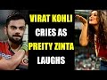 IPL 10: Virat Kohli almost cries while KXIP owner Preity Zinta celebrates win vs RCB