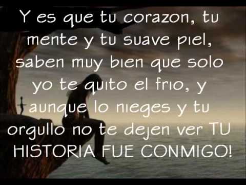 Tu historia fue conmigo La Arrolladora con letra