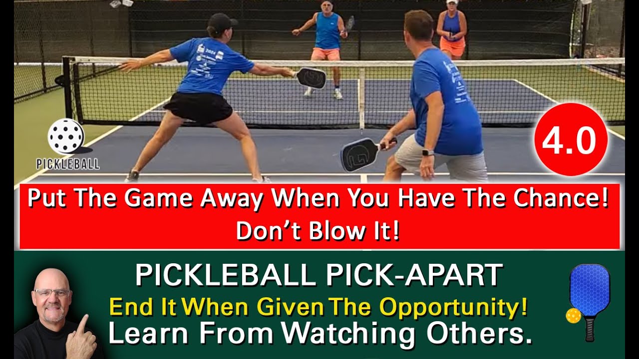 Pickleball! One Point From Getting The Win! Can They Finish It? Learn From Watching!