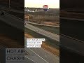 Hot air balloon crashes into power line causing fire  - 00:33 min - News - Video