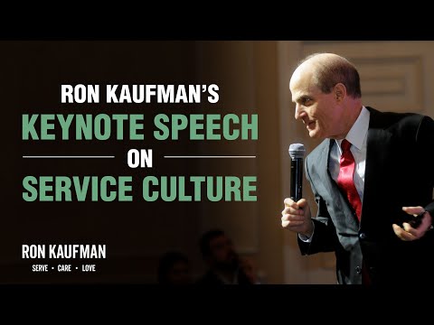 Palestra Ron Kaufman - Service Culture at Swiss Excellence Awards