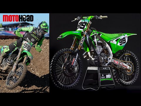 Kimi Raikkonen's all-new Kawasaki MXGP bike, team and rider Ben Watson