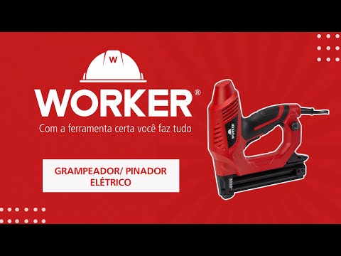 Grampeador e Pinador Elétrico 60Hz 127V Worker - Vídeo explicativo