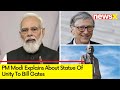 PM Modi Explains the Story Behind Statue of Unity | Pm Modis Candid Conversation With Bill Gates