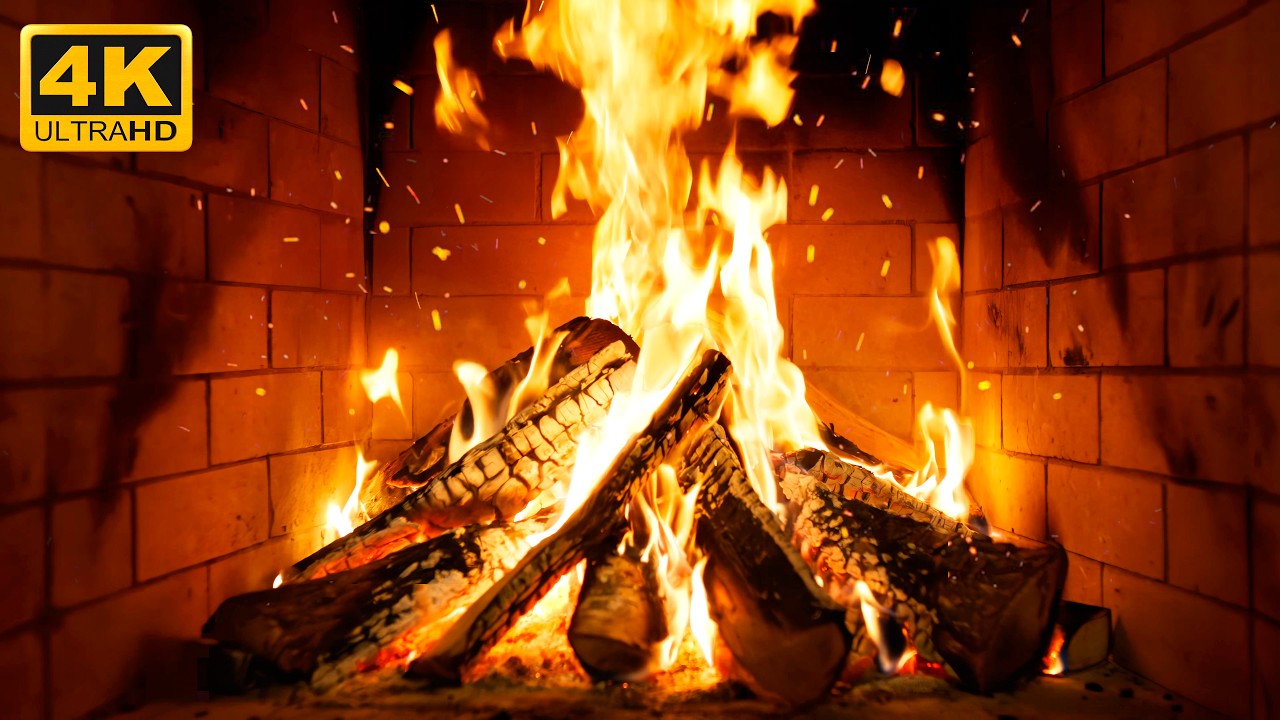 🔥 The WORLD’S COZIEST FIREPLACE with GLOWING EMBERS and QUIET CRACKLING for EVENINGFOR DEEP FOCUS