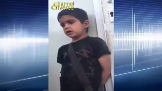 طفل يحمل فكر تنظيم داعش ويبكي على مقتل ابو بكر البغدادي شاهدوا ...