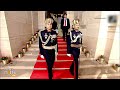 President Murmu, Prez Macron Ride in a Special Presidential Carriage Escorted by Prezs Bodyguard  - 03:48 min - News - Video