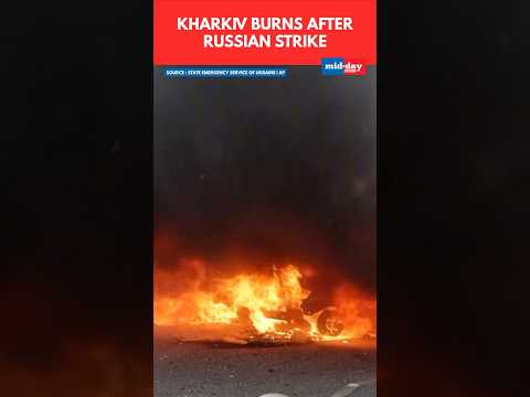 Russian Strike Ignites Blaze In Ukraine Dozens Injured news  1 thousand views  play Short