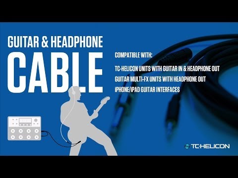 Guitar & Headphone Cable - live in-ear monitoring + practice without an amp