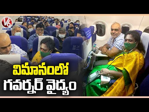 Viral: Governor Tamilisai treats sick patient in Delhi Indigo Flight