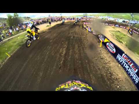 GoPro HD: Ryan Sipes Lap 1 Moto 2 - Thunder Valley MX Lucas Oil Pro Motocross Championship 2013