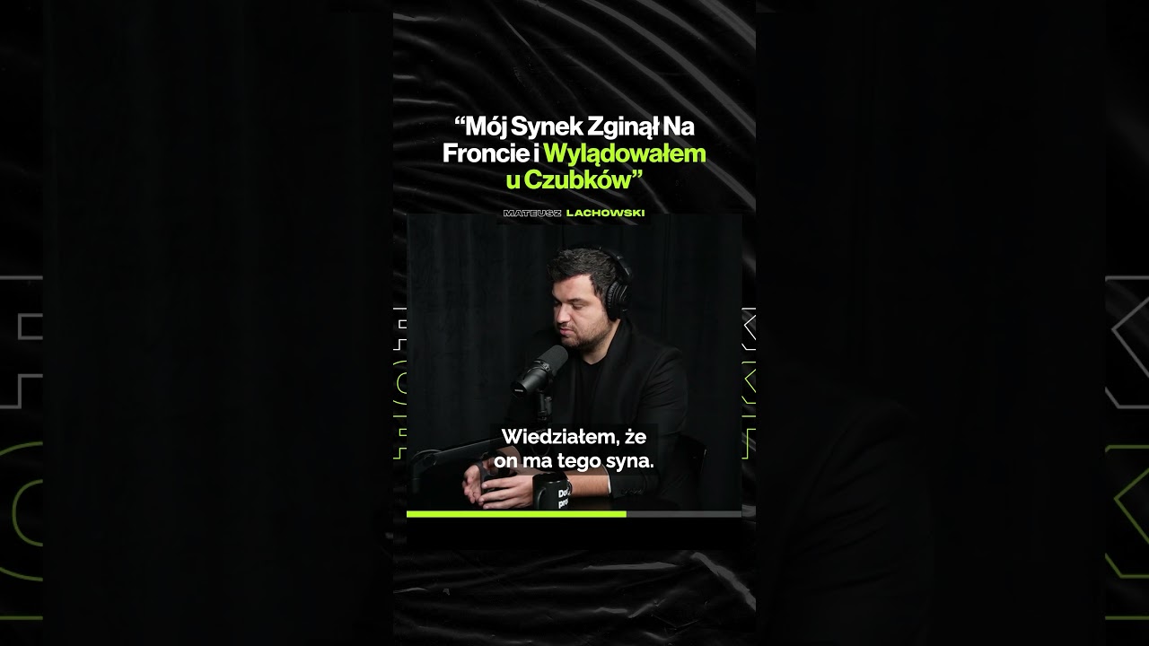 "Mój Synek Zginął Na Froncie i Wylądowałem u Czubków" – ft. @Mateusz_Lachowski_Korespondent