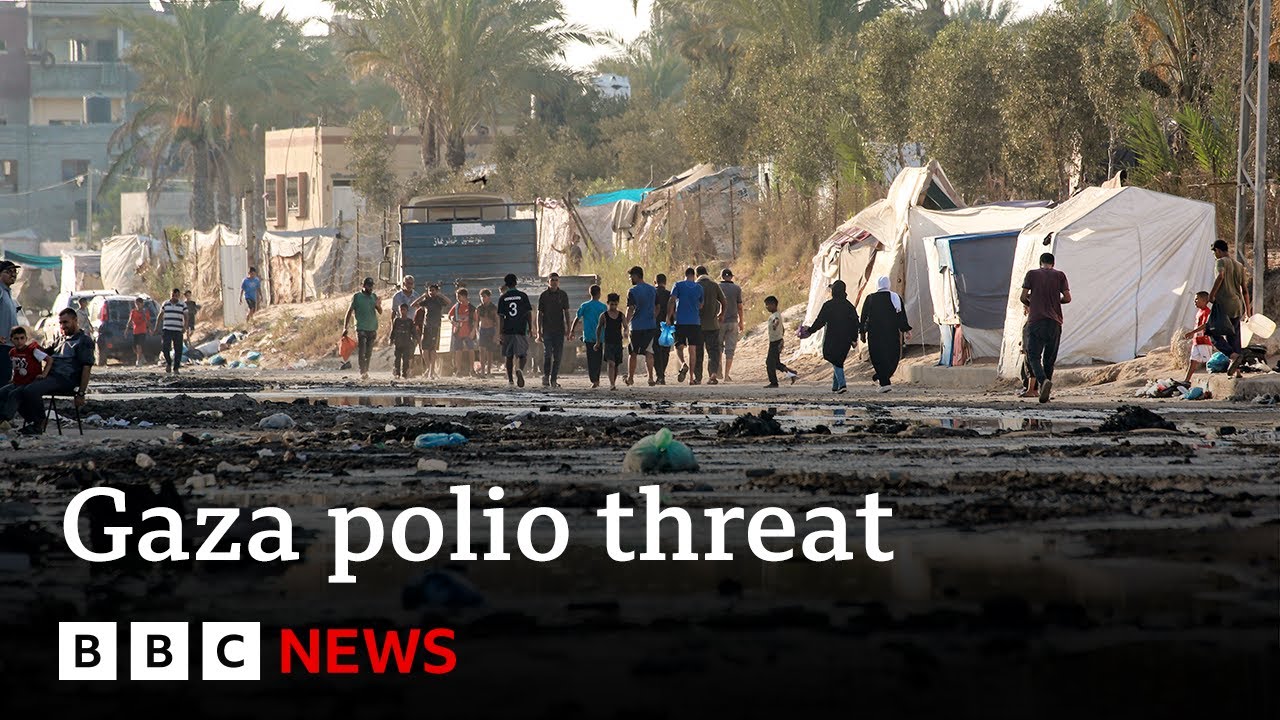 Possible polio outbreak in Gaza 'worrying', says World Health Organization | BBC News