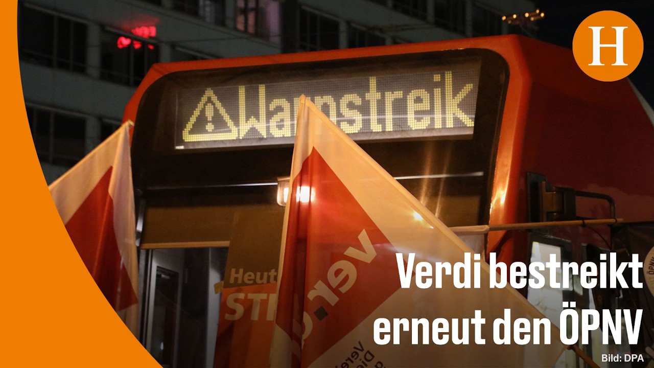 Busse und Bahnen: Warnstreiks legen Nahverkehr in Teilen Deutschlands lahm