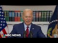 Biden addresses campus protests: There is no place for hate speech