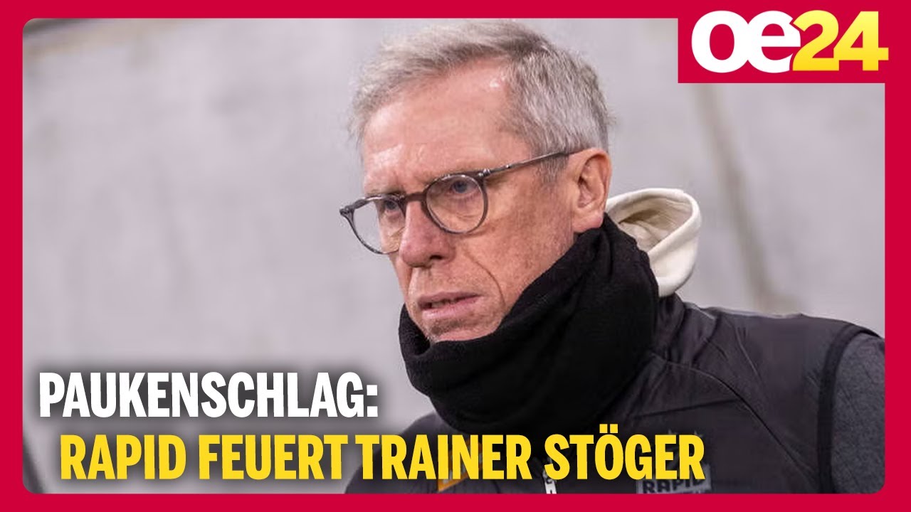 Paukenschlag: Rapid feuert Trainer Stöger