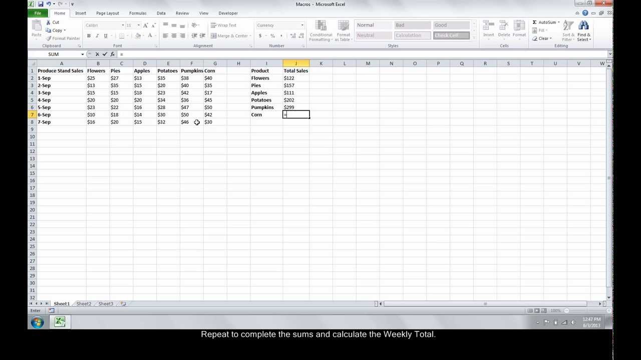 How to Create an Excel Formula - YouTube