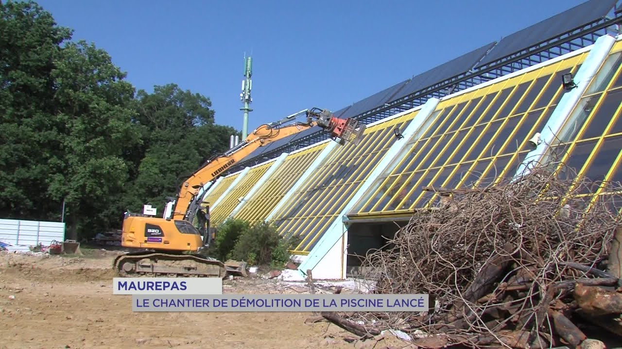 Yvelines | Maurepas : le chantier de démolition de la piscine lancé