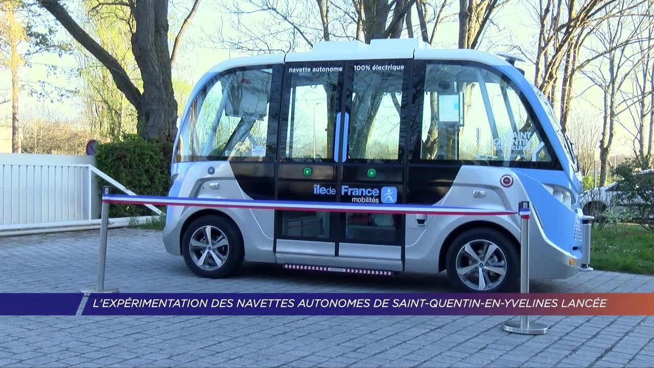 Yvelines | L’expérimentation des navettes autonomes de Saint-Quentin-en-Yvelines lancée