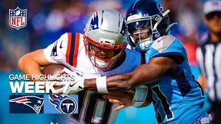 New England Patriots vs Tennessee Titans Game Highlights | 2025 NFL Season Week 7
