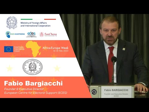 ECES Founder & Executive Director Fabio Bargicchi openeing conference remarks