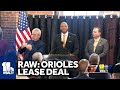 Raw: Governor, officials update stadium lease deal