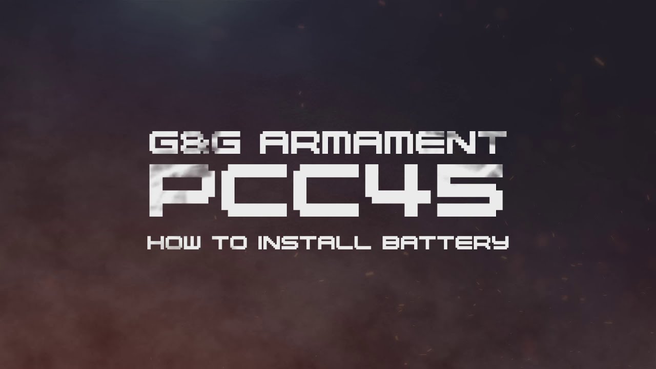 PCC45 : How to install battery