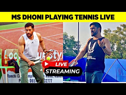 Exclusive: MS Dhoni plays Tennis at Ranchi
