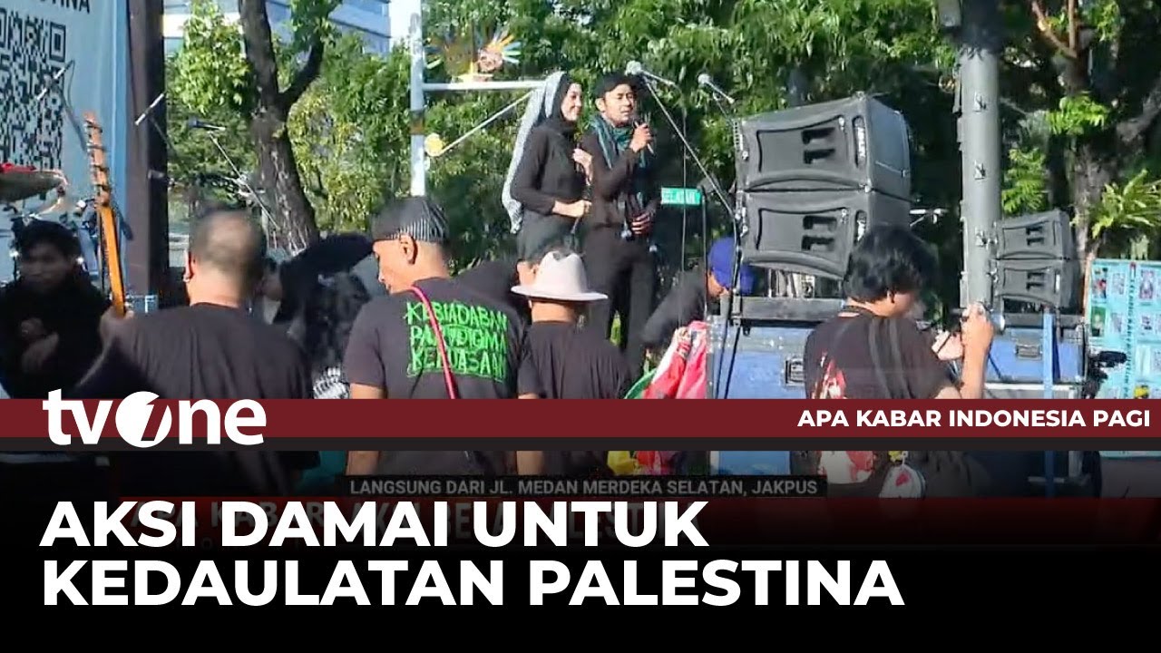 Aksi Damai Bela Palestina di Depan Kedubes AS | tvOne