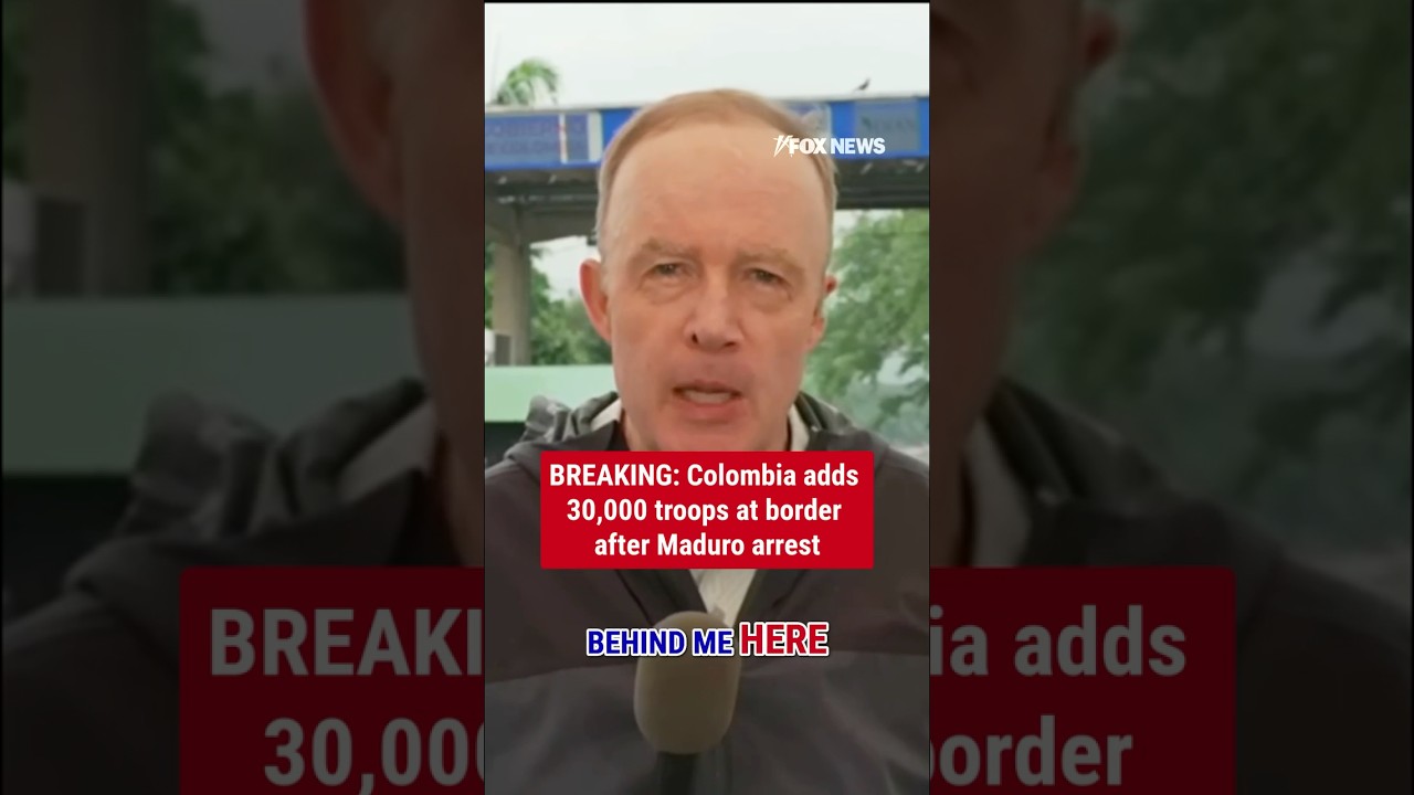 BREAKING: Colombia adds 30,000 troops at border after Maduro arrest #shorts #colombia #world #news
