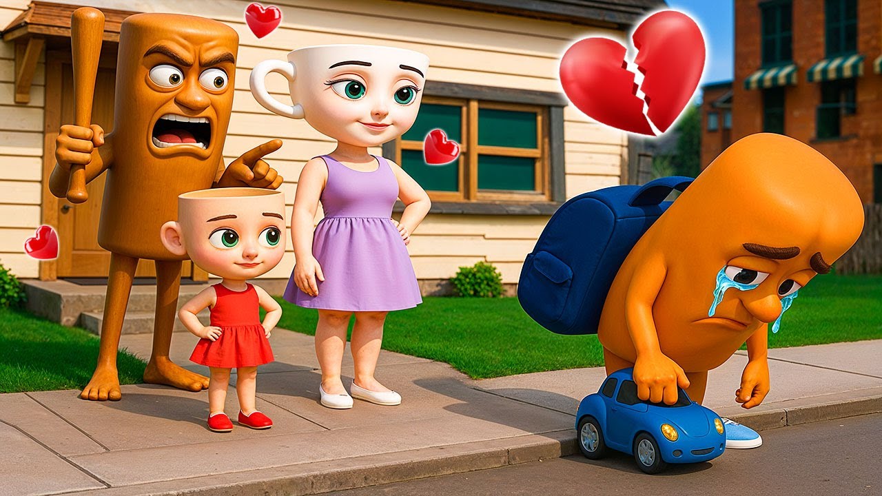 Baby Tung Tung Sahur Runs Away From Home 😢| Funny Brainrot Animation